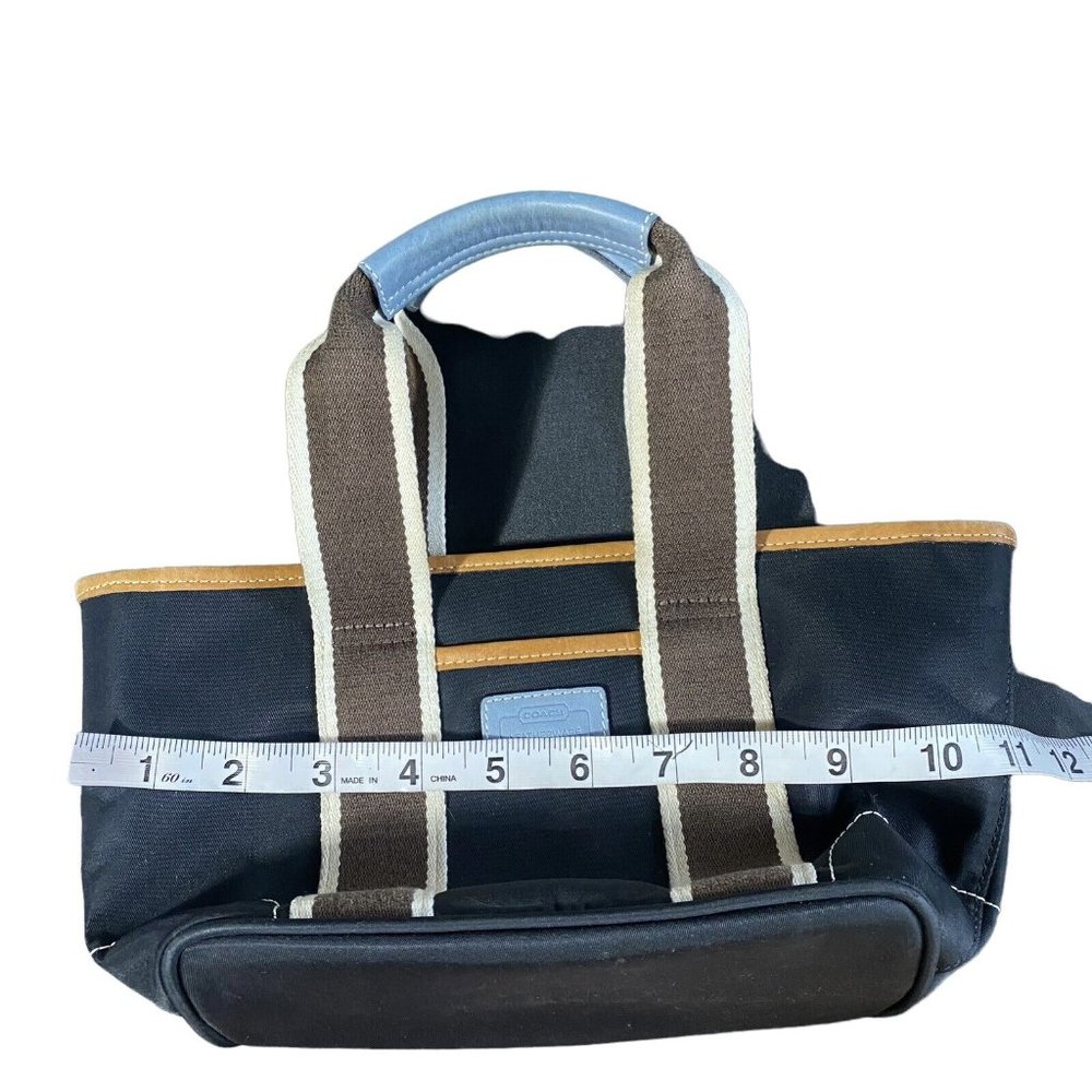 coach Mini Hampton lunch tote nylon bag blue designer - Picture 3 of 8